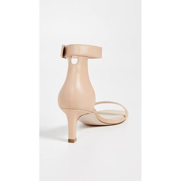 STUART WEITZMAN Women's 45Square Heeled Sandal Size 8.5M In Blush Tripoli - Picture 3 of 14